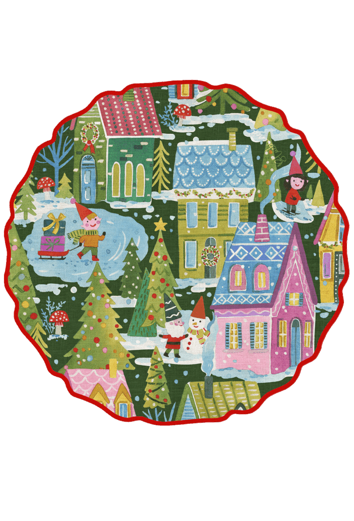 pvc placemat Ø 37 SNOW