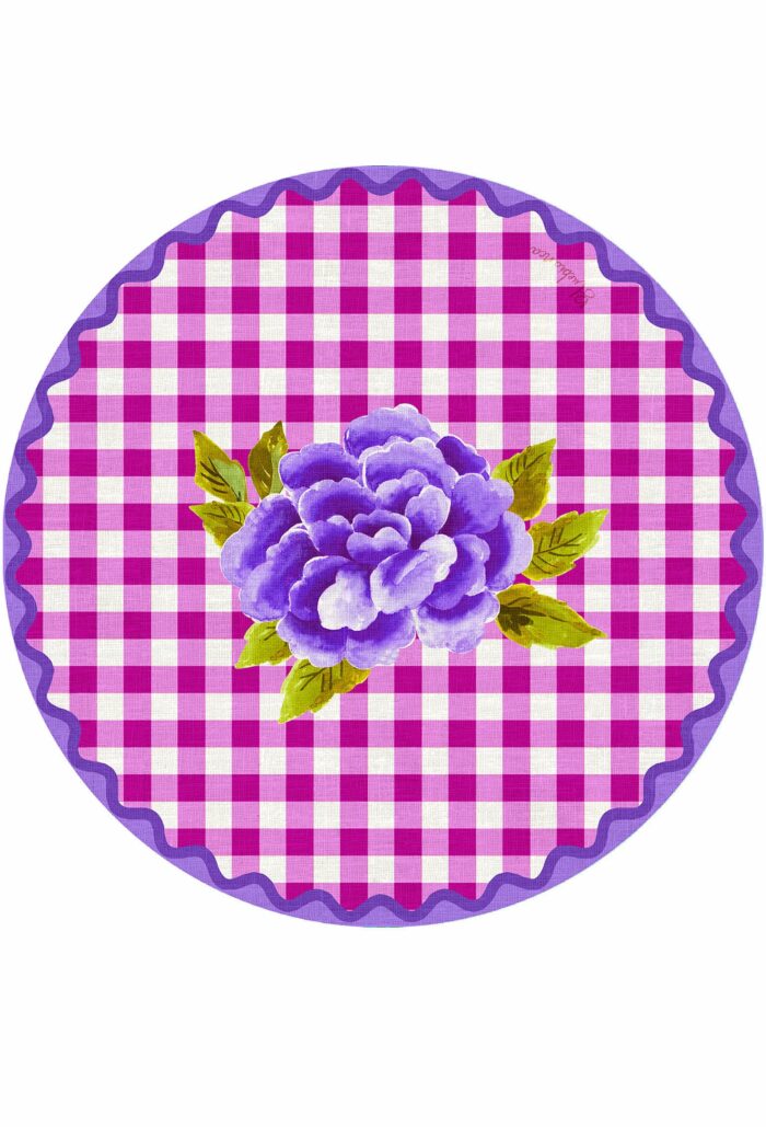 pvc placemat Ø 37 VICHY