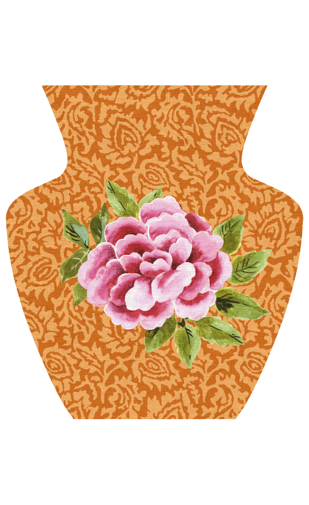 Vaso Bolla PEONY MANDARINO